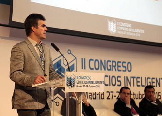 Mondragon’s Félix Larrinaga speaks about CITyFiED visualisation solutions at Smart Buildings Congress in Madrid in October 2015